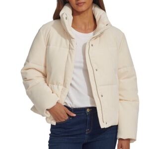 NWT Levi's Ladies' Corded Puffer Jacket, Cream (only L available)